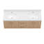 Ensemble de meuble-lavabo double 60 po avec dessus double lavabo Derrickson