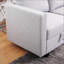 Petit canapé modulaire en L modulaire, méridienne convertible et repose-pieds, idéal pour les espaces compacts en gris clair
