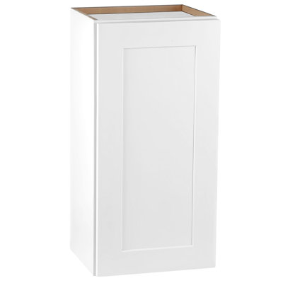 Armoire murale en bois massif à une porte avec 2 tablettes réglables pour la salle de bain Bureau de cuisine l 12 po x P 30 po H Polyvalent et facile à assembler