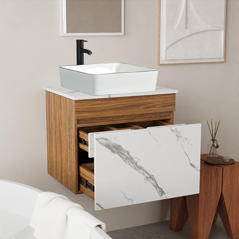 Meuble-lavabo autoportant avec lavabo