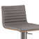 Cafa Adjustable Swivel Walnut Wood and Stainless Steel Metal Bar Stool