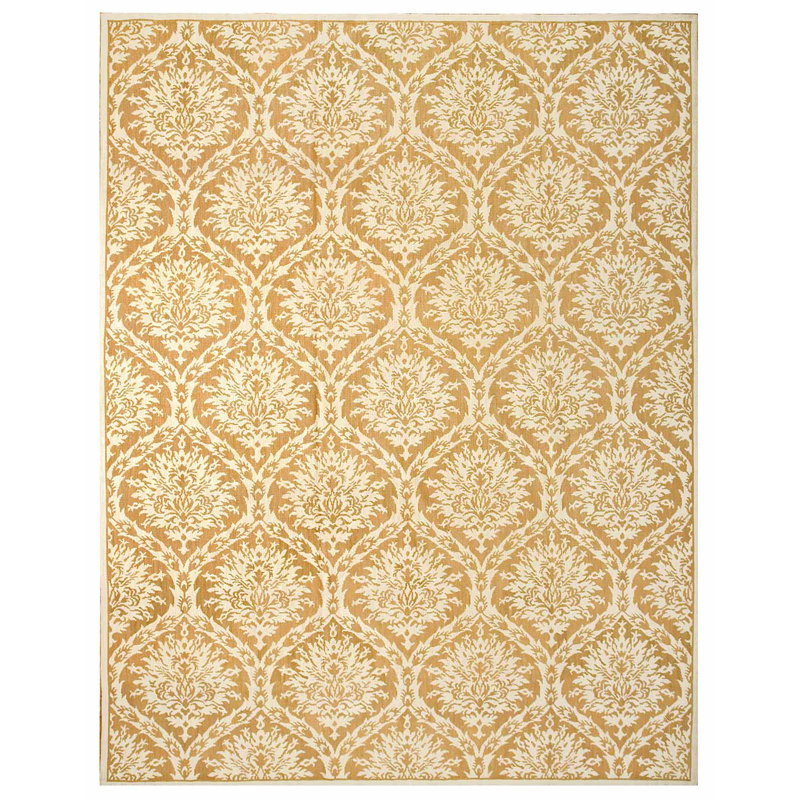 Flatweave Wool Floral Indoor Rug