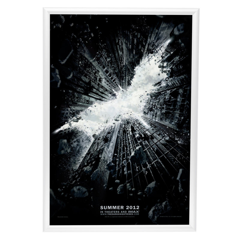 Cadre photo simple en métal, Blanc, 24 po x 36 po