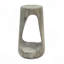 Table d'appoint d'extérieur, table de bout à conception creuse, tabouret de jardin pour patio, table d'appoint décorative pour terrasse de balcon sur la plage, béton léger, texture semblable au bois