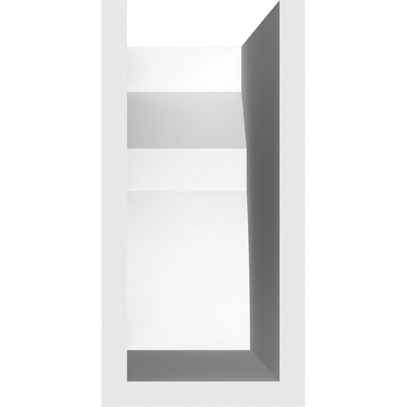 4"W x 8"H x 24"L Standard Monterey Architectural Grade PVC Rafter Tail, 8"H x 4"W x 24"D
