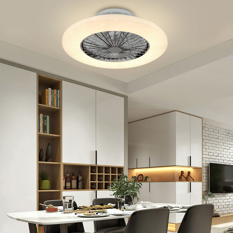 Machell 19.7'' Ceiling Fan with LED Lights