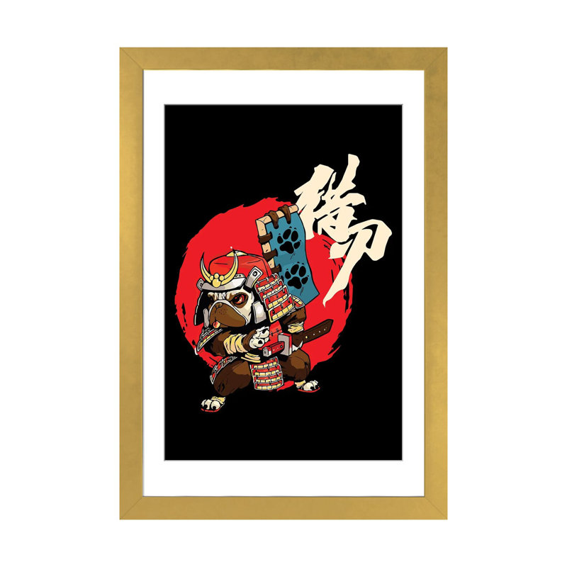 Japon, Japon - Reproduction d'art mural - Papier d'art encadré, H 32 po x l 24 po, Papier à cadre ouvert avec passe-partout