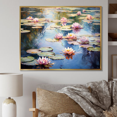 «Monets Water Lily Pond Reflections 2 - Lake», art mural