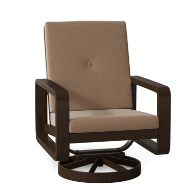 Chaise berçante pivotante avec coussins Vale
