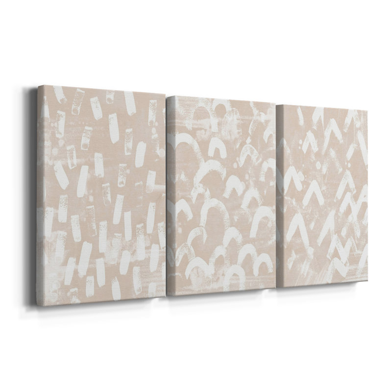 Earth Earth I - Toile tendue avec châssis sur mesure - 3 pièces, H 12 po x l 24 po