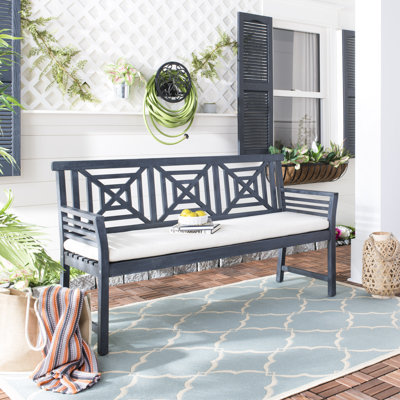 Garrity Solid Wood Acacia Outdoor Bench