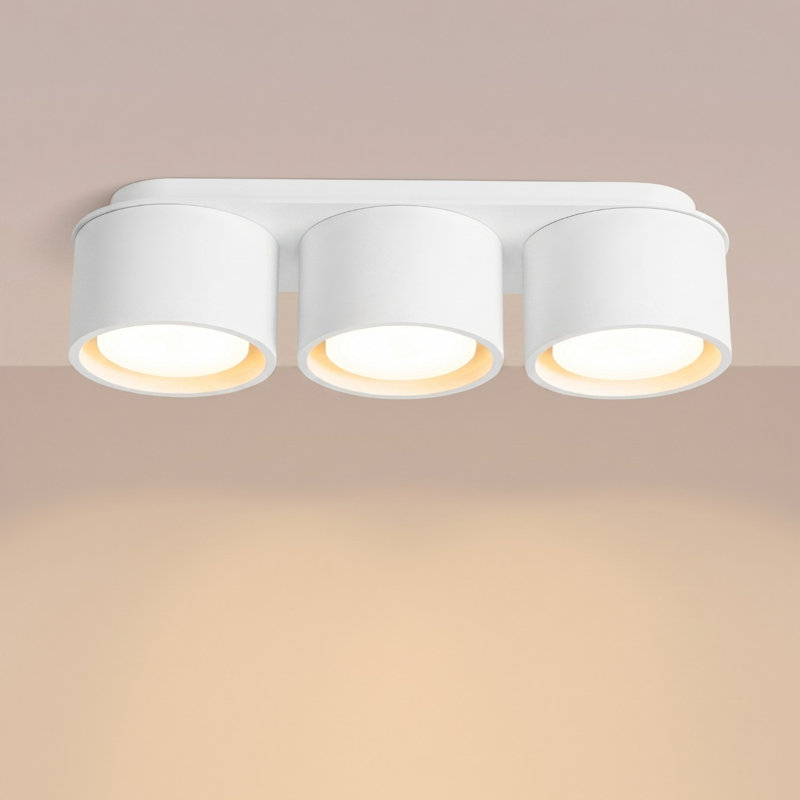 MODO Aluminium Flush Mount, White, 32,4x10,4x8,2 cm, 3 Lights