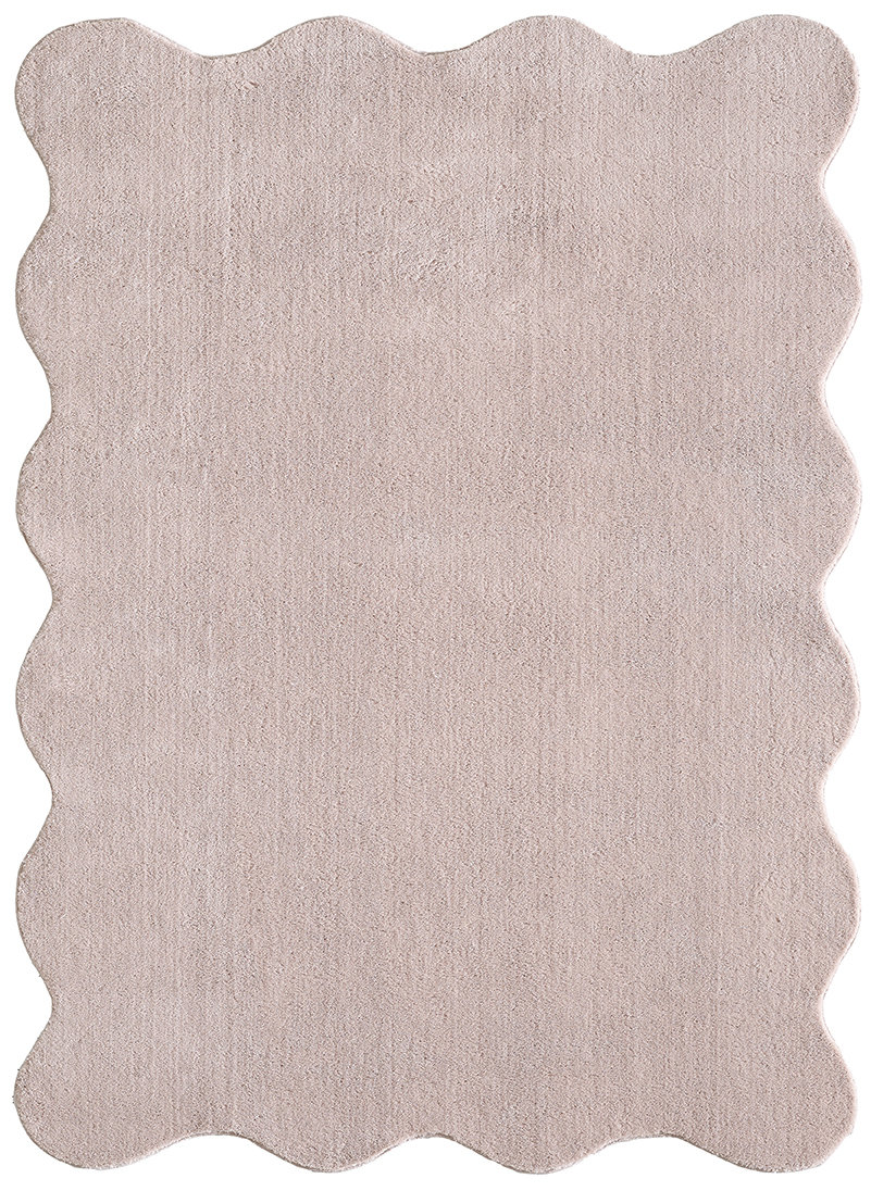 Fairmont Park Lina Shape Fur rug, Faux fur, Fluffy rug, Anti-slip ...