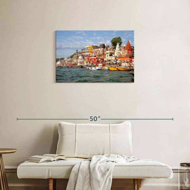 Ghats of Varanasi, H 20 po x l 30 po