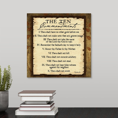 «Ten Commandments» par Jennifer Pugh, art textuel