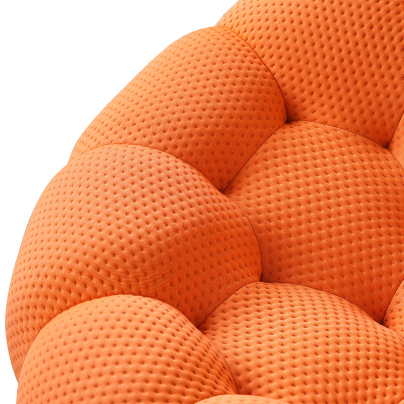 Ensemble de salon en tissu 3 pièces Kayi, Orange