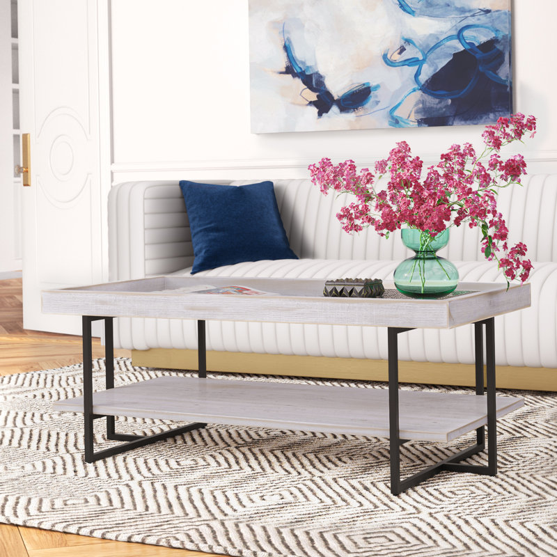 Baden Single Coffee Table, Antique White