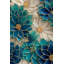 Papier peint floral bleu Glam Floral