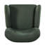 Fauteuil d'appoint rembourré avec capitonnage à boutons et base en bois massif pour salon ou chambre à coucher-63486617