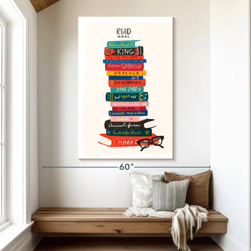 Keiraleigh Read More Book Stack, 51" H x 34" W