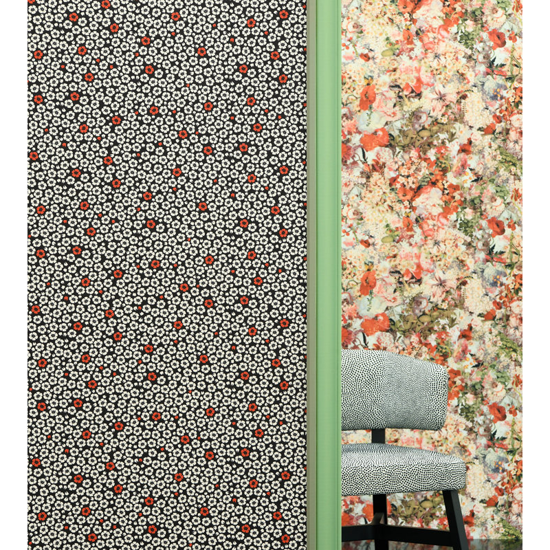 Un Monde Parfait Floral Wallpaper Double Roll, Rouge