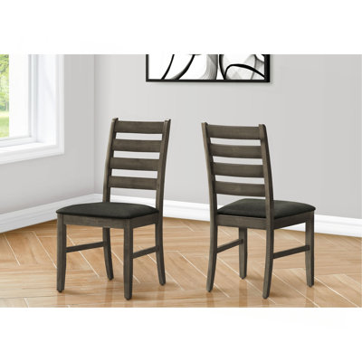 Chaise de salle à manger, hauteur 38 po, salle à manger, cuisine, ensemble de 2, côté, rembourré