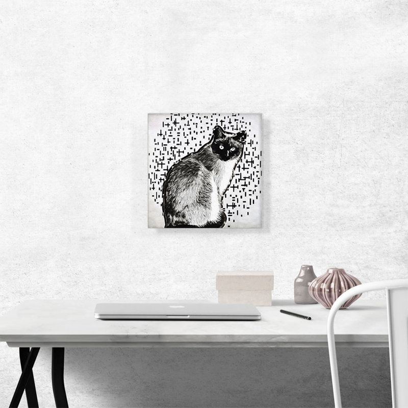 «Siamese Cat Breed», reproduction d'impression sur toile tendue, H 12 po x l 12 po x P 0,75 po