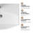 23.6 in. Wall-Mounted Rectangular Bathroom Sink in White Vitreous China with Overflow Hole