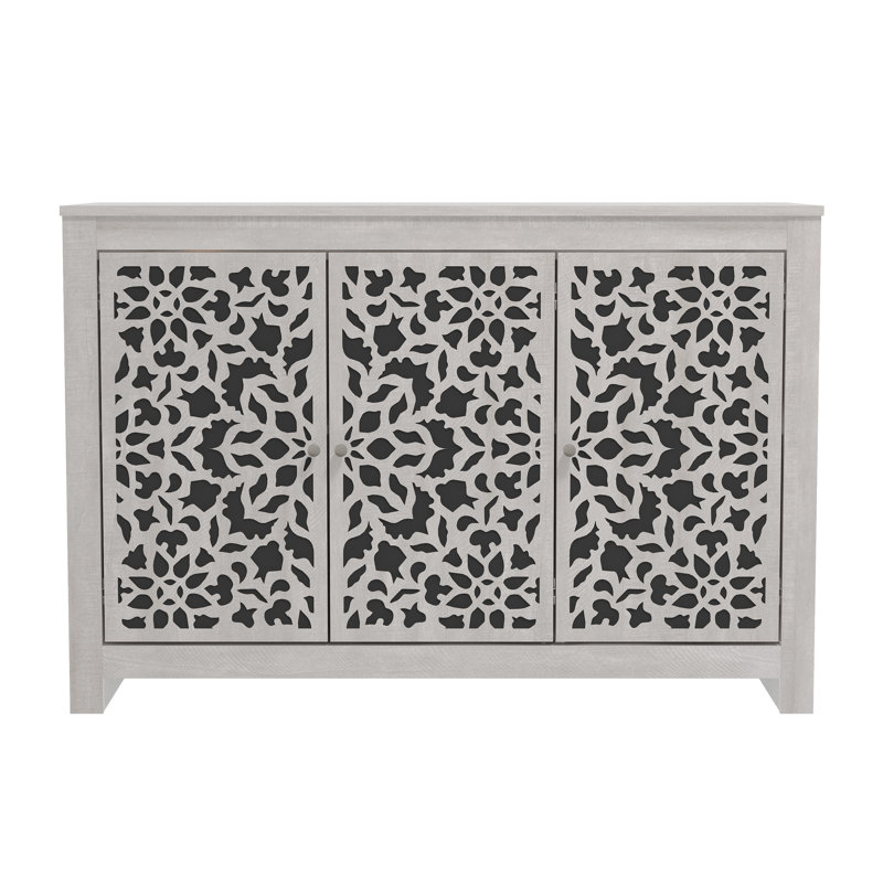 Culbreath Arrastia 3 Door Wide Sideboard, Dusty Grey Oak, Barli