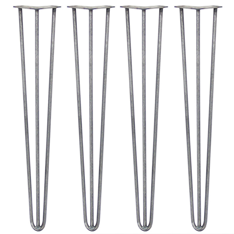 Seigler Table Leg, 71cm H x 8cm W x 8cm D, Silver