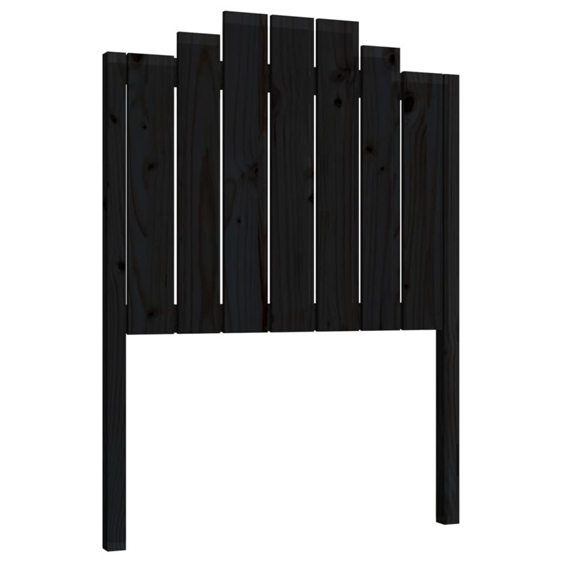 Millis Solid Wood Headboard, 146 x 110 cm, Black