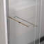 Porte de douche coulissante double en aluminium, porte de salle de bain coulissante de contournement avec verre trempé transparent de 1/4 po (6 mm) de qualité supérieure, cabine de douche en verre coulissante avec quincaillerie