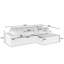 Siège du canapé droit, canapé modulaire en forme de L, canapé modulaire compressé en velours côtelé de style minimaliste moderne, déplier en un lit, une chambre à coucher, canapé confortable à conception compacte et peu encombrante-2098974512