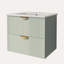 Meuble-lavabo mural moderne à 2 tiroirs-106757346