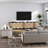 Debets Solid Wood Accent Cabinet Set with Seagrass Doors-346960333