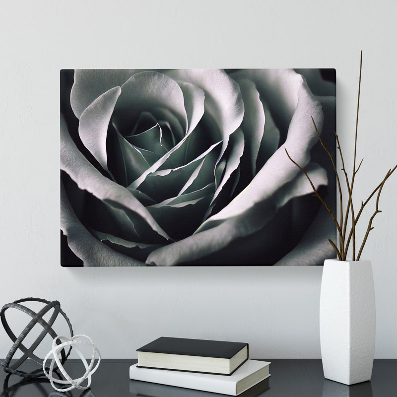 XXX-H1022-WF-8399X Striking Rose Flower - Wrapped Canvas Print, 40cm H x 60cm W x 3cm D