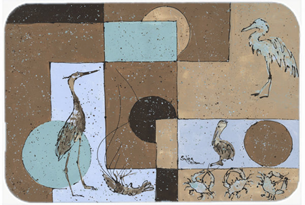 Planche à découper en verre animal
