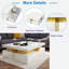 Table basse moderne carrée avec 4 tiroirs-646648618