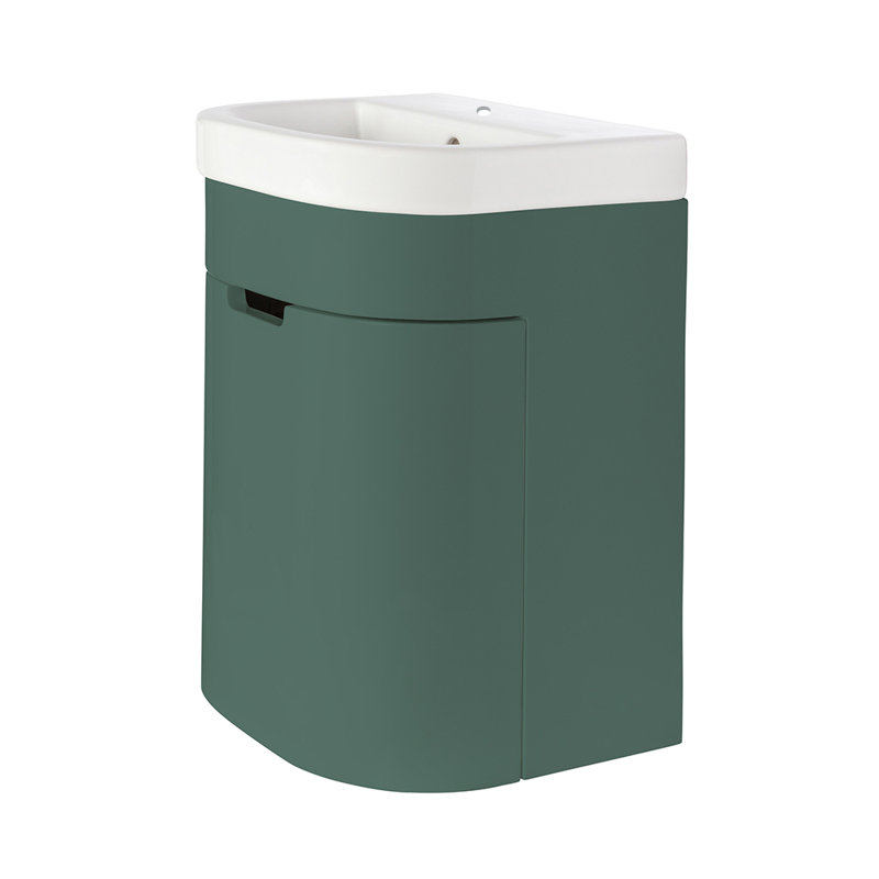 Eleganza 15.75'' W Single Vanity, Matte Olive Green, Single-Hole
