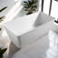 Ensemble de baignoire et douche incurvée moderne sans cadre moderne l 66,93 po x H 23,62 po Modern