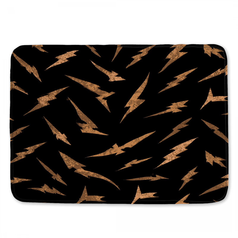 Tapis de bain Lightning Bolt, 34in W x 21in L