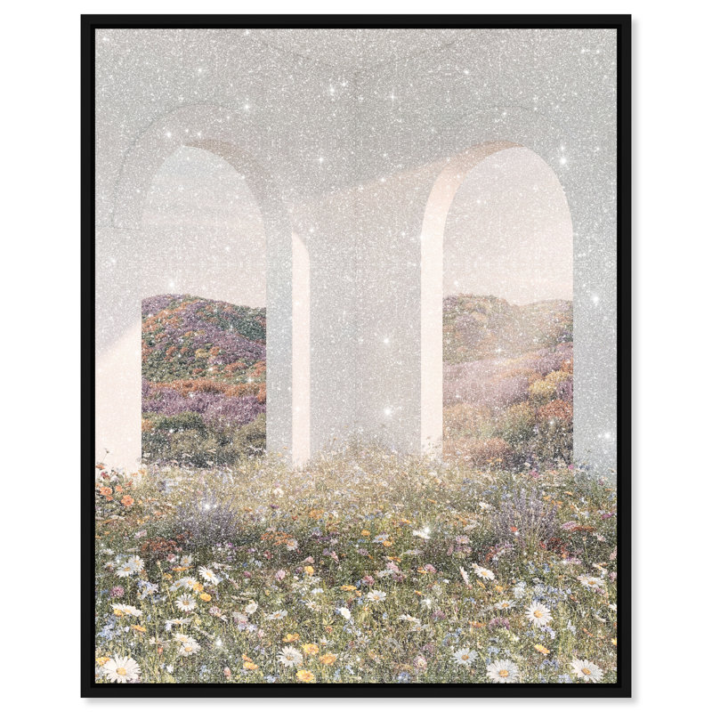 Sunlight Coming Through Print by Oliver Gal, 21"H x 25"W, Black Floater Frame