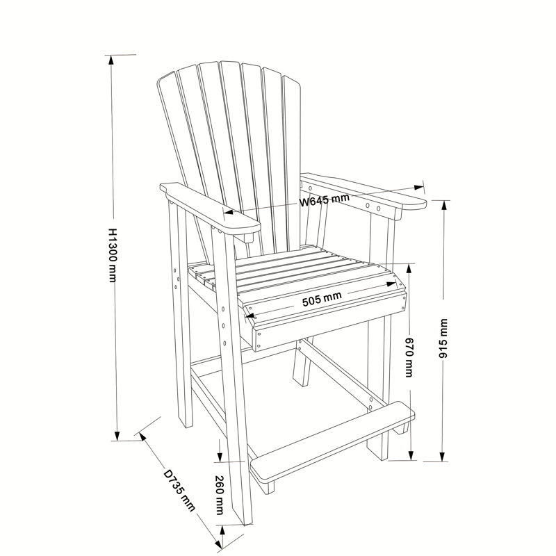 HDPE Bar Chair