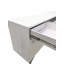Buffet blanc laqué ultra-brillant Maximo - Base argentée-127878156