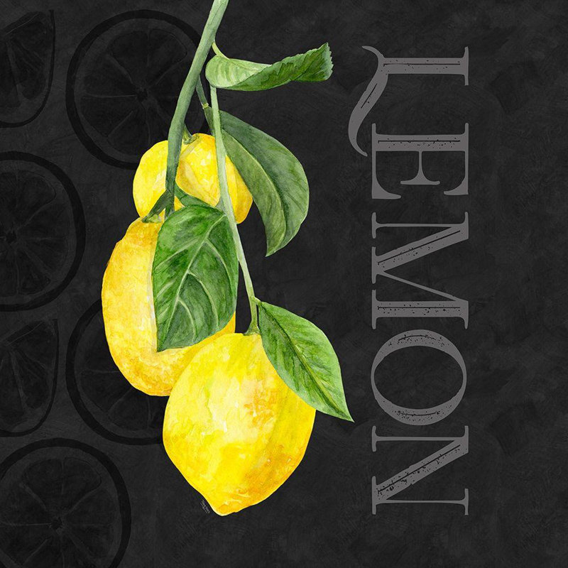 Art sur toile tendue Bay, Home ™ par Bay Isle Home ™: Live with Zest VI, H 28 po x l 28 po