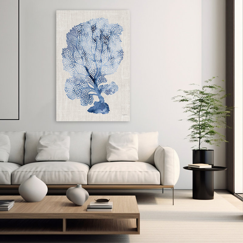 Corail Shibori II minimaliste et côtier, H 60 po x l 40 po
