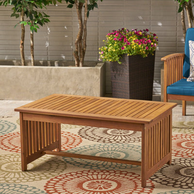 Brizza Solid Wood Coffee Table,Patio Table