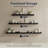  Scallop Floating Wall Shelf Set of 3, Wood Picture Ledge Shelves with Lip, Decorative Shabby Chic Wall Shelves for Nursery, Gallery, Bathroom & Living Room Decor-74533593-74533592