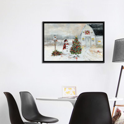 Christmas Country - reproduction d'art murale - toile encadrée
