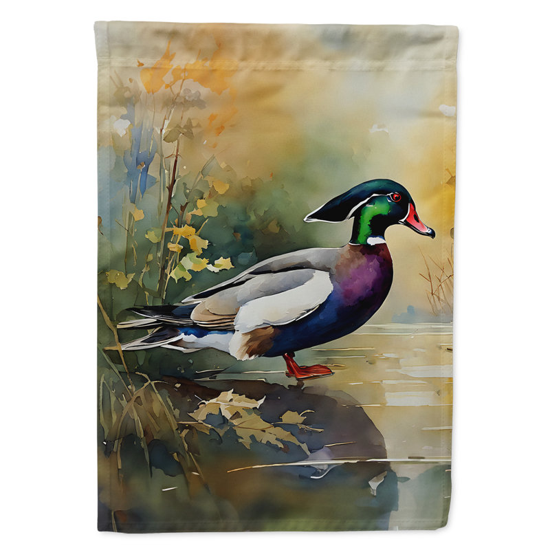 Drapeau de jardin en bois de canard_DAC3284